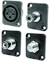 Audio-Video Connectors & Panels for Wood or Concrete