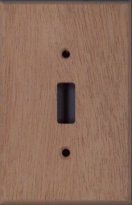 wall plate_switch cover_ african mahogany wood