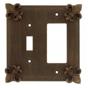 Fleur De Lis Design Switch Plates