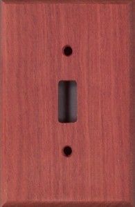 Bloodwood wood switchplates