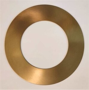 Brass Goof Ring 4.5" x 7.5" for floor box covers bad cuts in the floor