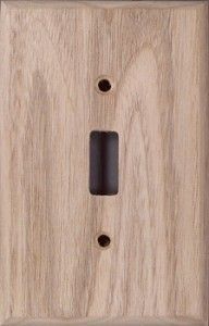 Butternut wood switch plates