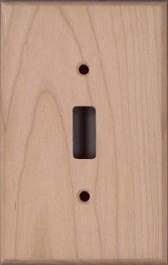 Cherry wood switch plates