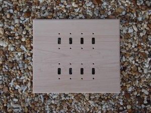custom wood switchplate