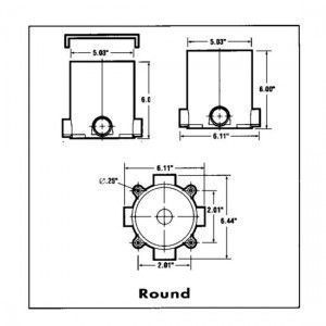 APC-E971FB Floor Box 1-Per Pack cut sheet