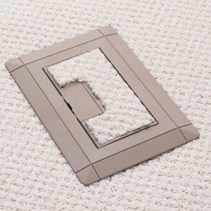 APC-E9762B Floor Box Cover 2-gang rectangular in Brown