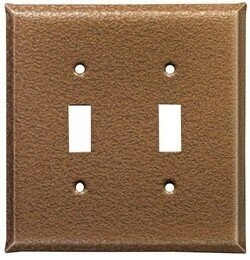 Hammered Copper Light Switch Covers