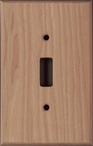 Walnut Wood Pattern Light Switch Covers Home Decor Outlet Made from Plastic