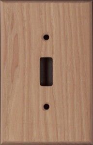 Hickory wood Switchplates