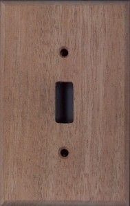 Honduran Mahogany wood switchplates