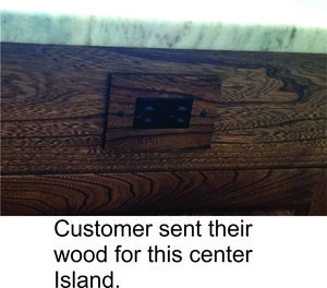 customer sent us their wood and we made their switch plate covers