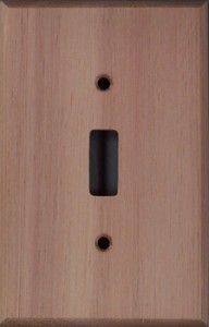 Lyptus wood switch plates