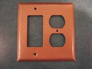 Hammered Mystic Copper switch plate covers