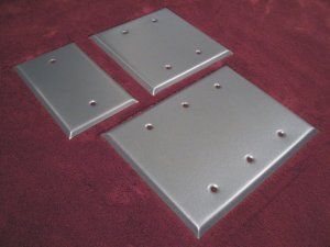 Pewter Blank Switchplates