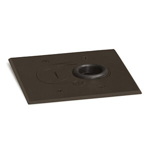AP-RCFB-1-DB Dark Bronze Floor box for wood, hides the plug