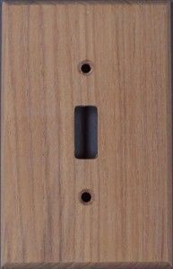 Teak Unfinished Wood switch plates