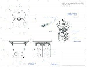 AP-SWB-4-LR cut sheet for all the floor box contractors or installers