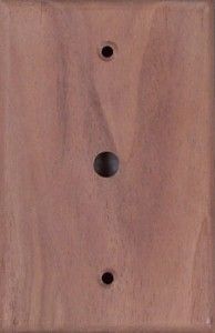 Walnut wood switch plates