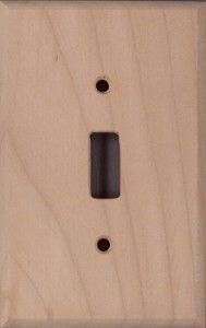 Alder Wood Switch Plates