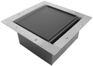 Full Pocket AV Floor Box with stainless edging