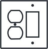 Decora-GFI-Rocker / Duplex outlet Light Switch Covers by Arnev