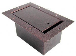 Half Pocket AV Floor box in Copper Vein finish