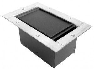 Stainless Half Pocket AV Floor box