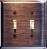 Brushed Copper Switchplates