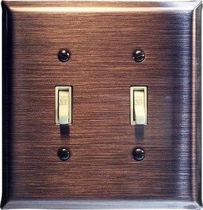 Brushed Copper Switch Plates