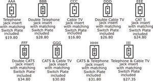 Low voltage devices for switchplates