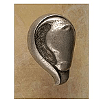 Mare II Horse Cabinet Hardware Design Facing Right Knob (also available in facing left)