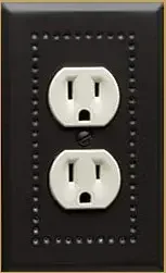 Soft Black Star Design Switch Plate Covers - Outlet Covers