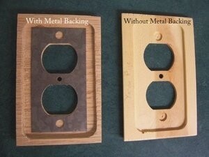 Jatoba wood switch plates