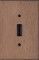 wall plate_switch cover_ african mahogany wood