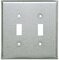 Brushed Nickel switch plates