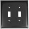 High Shine Black Light Switch Plates