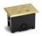 Rectangular Plastic floor box with brass cover with flip lids