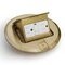AP-PUFP-B brass cover GFI pop-up round floor boxes