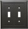 Soft Black Punched Border Design light switch covers