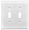 White enamel Light Switch Covers - Outlet Covers
