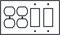 Double Decora / Double Duplex switch plate covers