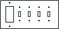 Decora-GFI-Rocker / Four Toggle switch plate cover