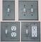 pewter star switch plate designs in many switchplate configurations