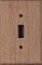 Vertical Grain White Oak Wood Switch Plates