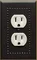 Soft Black Border light switch covers - outlet covers - USA Made